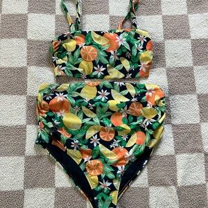 Old Navy Citrus Maternity Bikini Size M